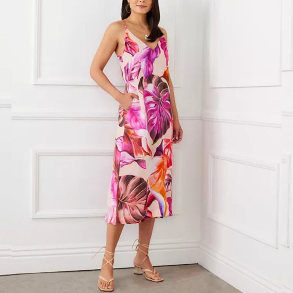 🔥Karen Kane Vibrant Floral Midi Dress